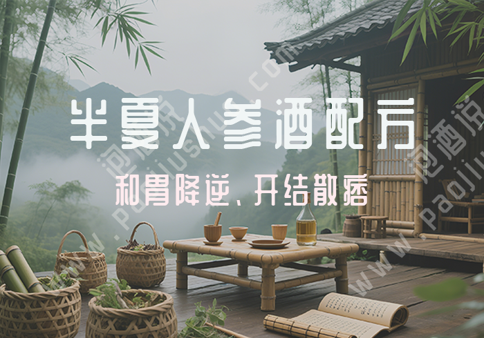 半夏人参酒配方：和胃降逆 开结散痞的经典药酒 - 泡酒说